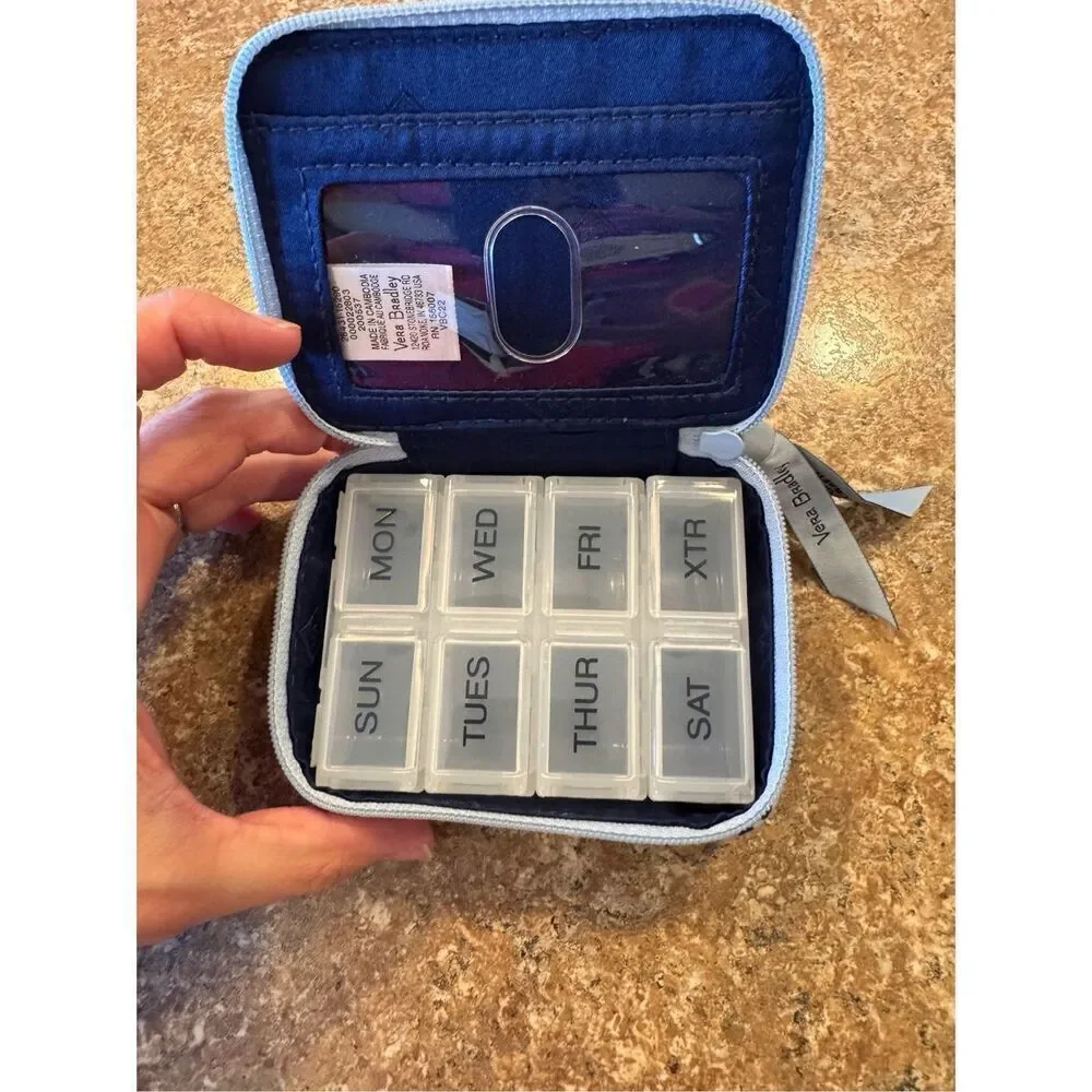 Woman’s new Vera Bradley pill box/keeper